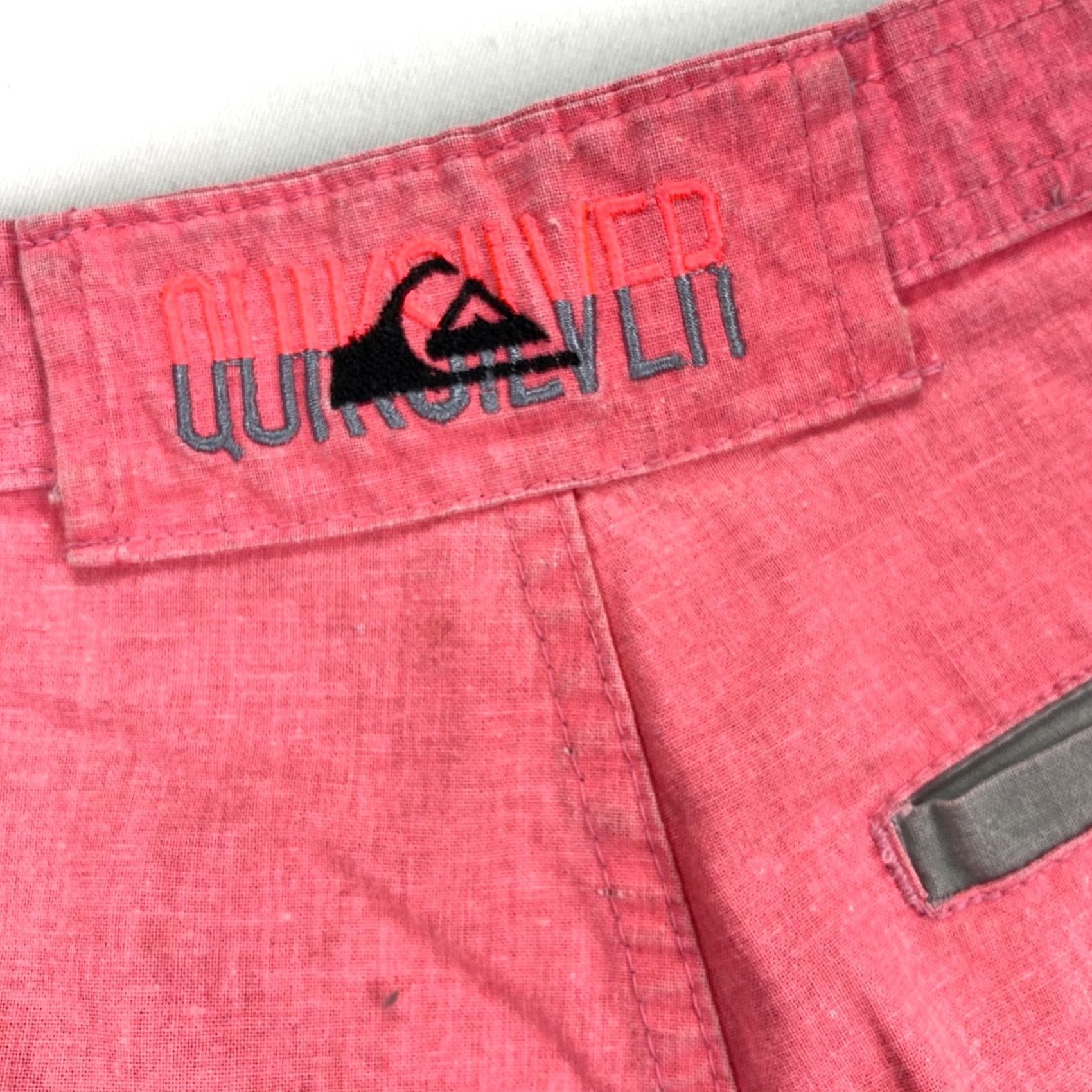 Quiksilver VINTAGE Quiksilver Shorts Adult 31 Hot Pink/Gray 80s 90s Surf Skateboard Mens Size US 31 - 6 Thumbnail