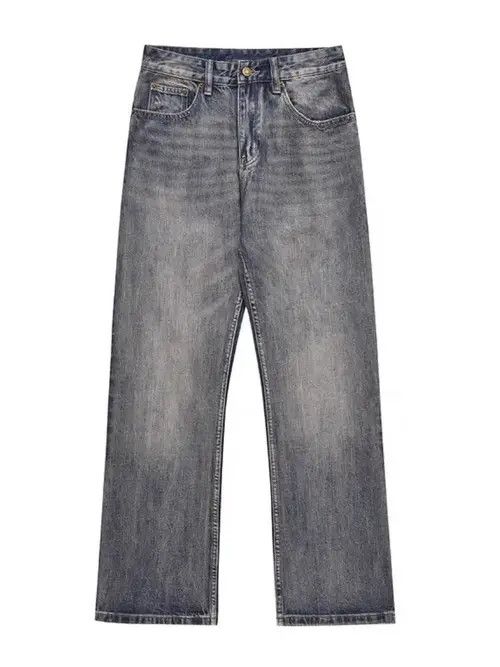 VIBE Washed distressed micro-flare retro baggy jeans Size US 34 / EU 50 - 5 Thumbnail