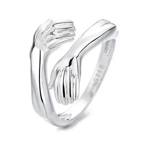 Jewelry Etsuko x Marie Silver Carved Hands Open Rings Size ONE SIZE - 2 Thumbnail