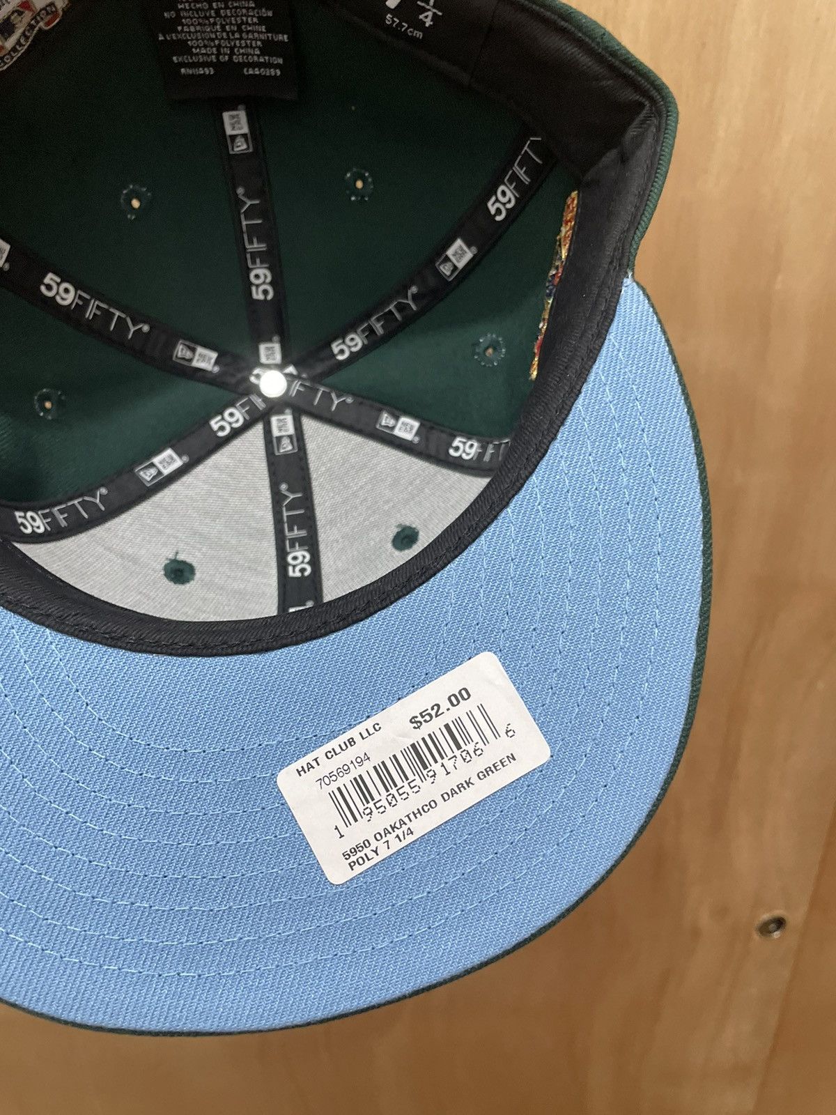 New Era Hat club Oakland Athletics green icey 7 1/4 Size ONE SIZE - 5 Thumbnail