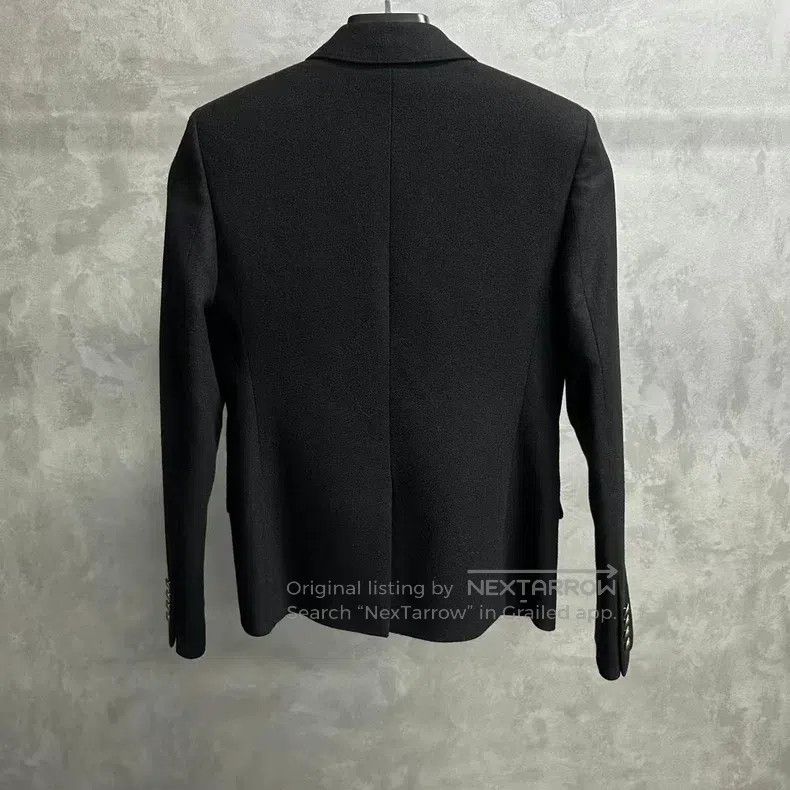 Saint Laurent Paris Saint Laurent Paris Black wool college style embroidered l Size XXS / US 00 / IT 34 - 2 Thumbnail
