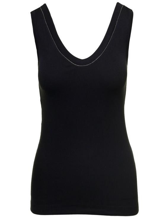 Brunello Cucinelli BRUNELLO CUCINELLI Women Tops M0TC8BJ312C101 Black Size M / US 6-8 / IT 42-44 - 1 Thumbnail