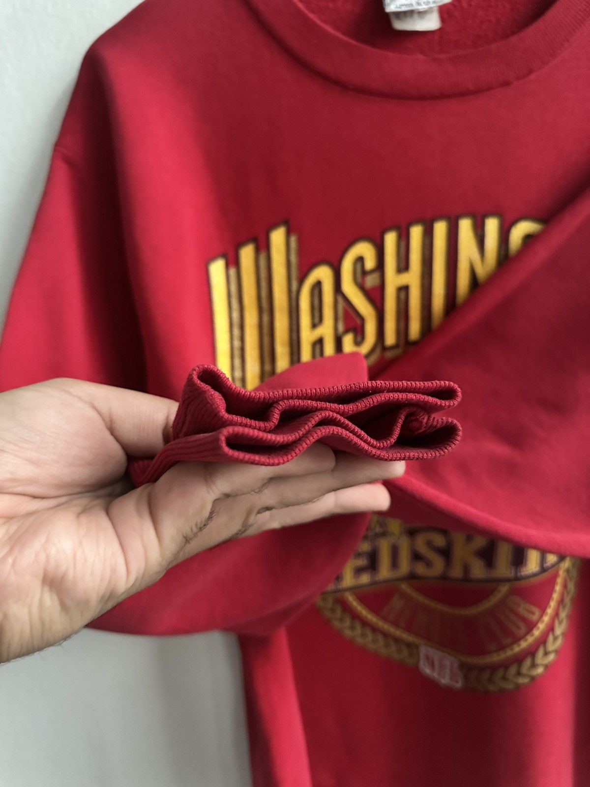 Vintage vintage 90s washington redskins big image promo sweatshirts Size US L / EU 52-54 / 3 - 6 Thumbnail