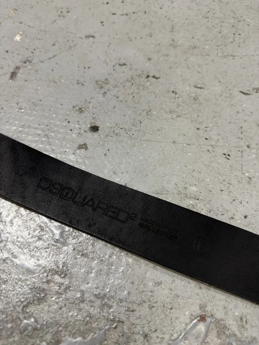 Designer × Dsquared2 × Vintage DSquared2 USA Relaxed Propaganda Leather Belt Size ONE SIZE - 8 Thumbnail