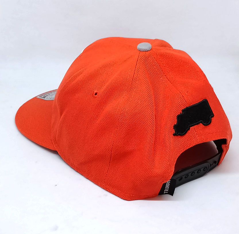 TRUKFIT Trukfit Orange Flat Brim Cap One Size Snapback Hat Size ONE SIZE - 6 Thumbnail