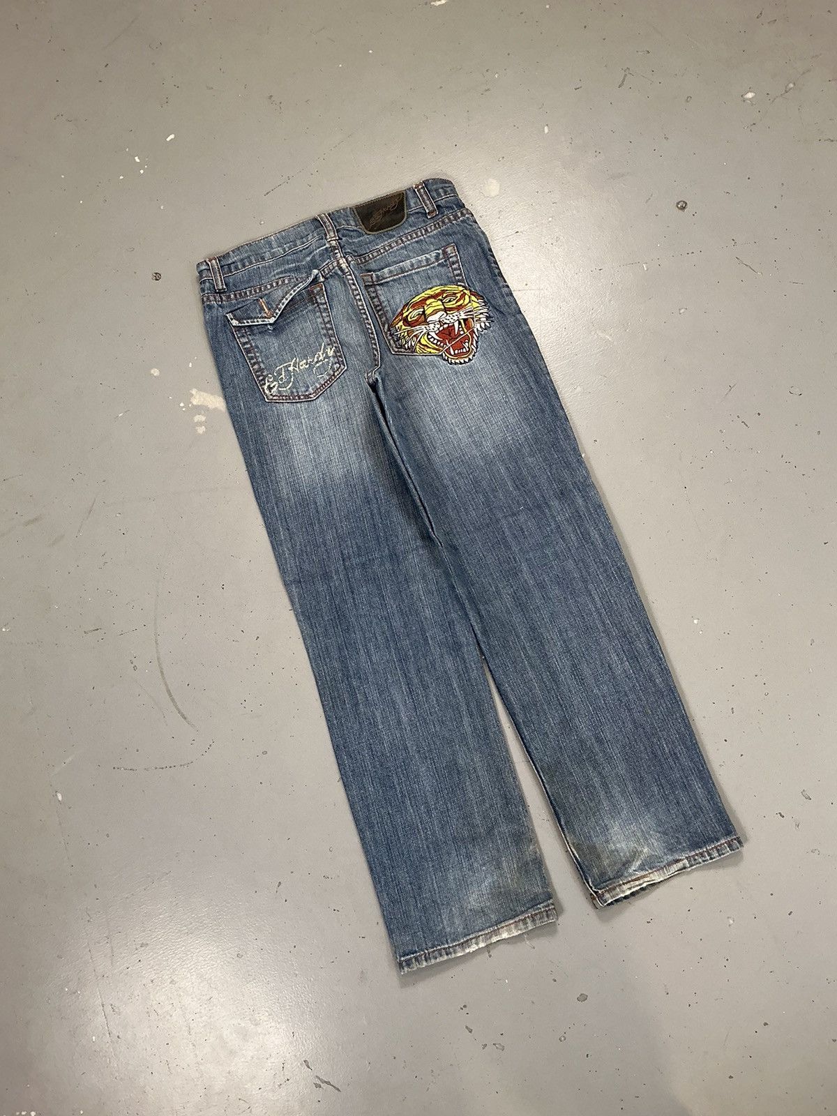 Ed Hardy × Vintage Vintage Ed hardy king Y2K women denim Size 28" / US 6 / IT 42 - 7 Thumbnail