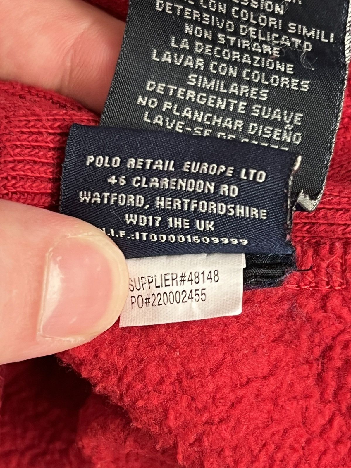 Polo Ralph Lauren 🇺🇸 Vintage Polo Jeans USA Patchwork Flag Hoodie Size US L / EU 52-54 / 3 - 15 Thumbnail