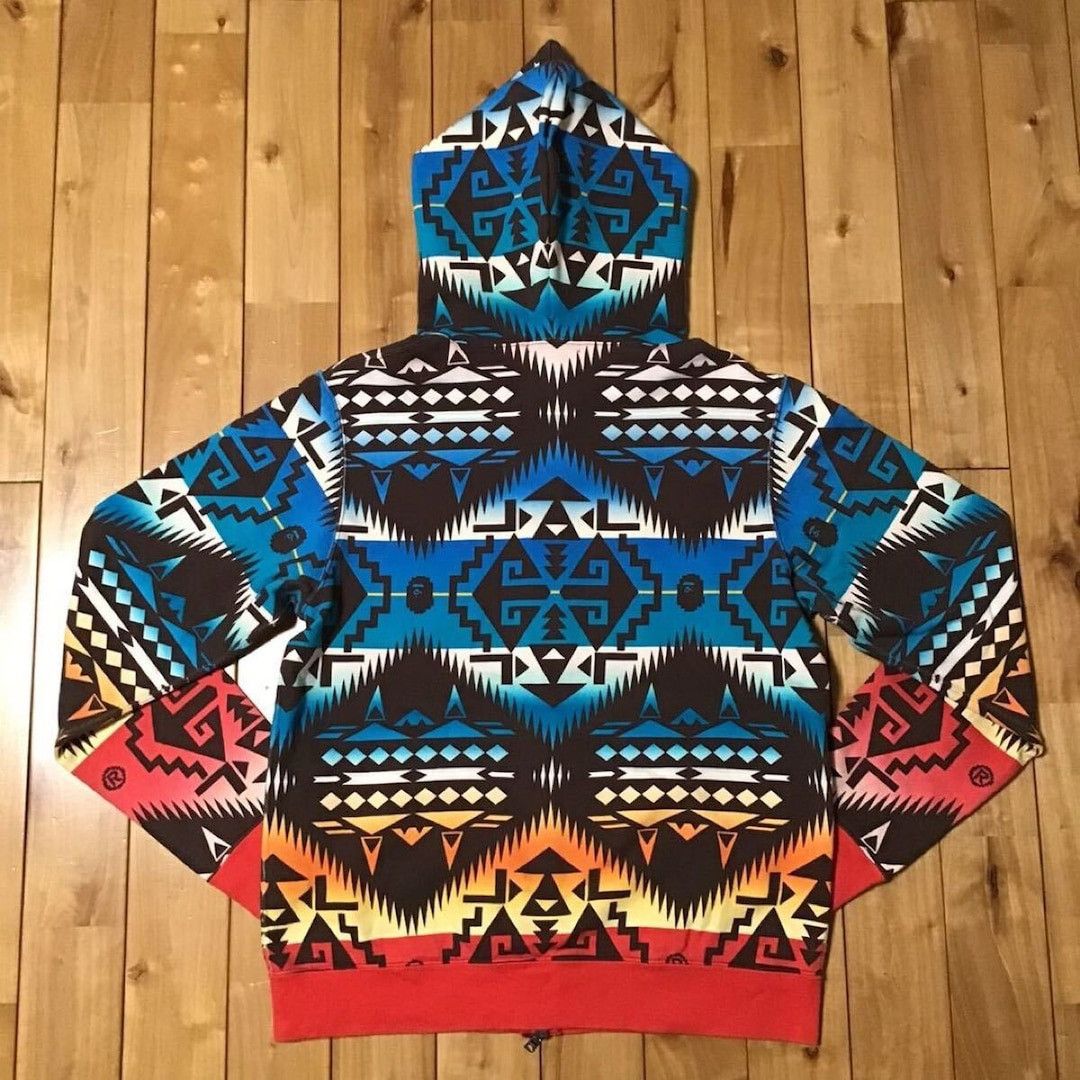 Bape 🔥Aoyama limited🔥 BAPE Native Full Zip Hoodie APE NIGO Size US M / EU 48-50 / 2 - 2 Thumbnail