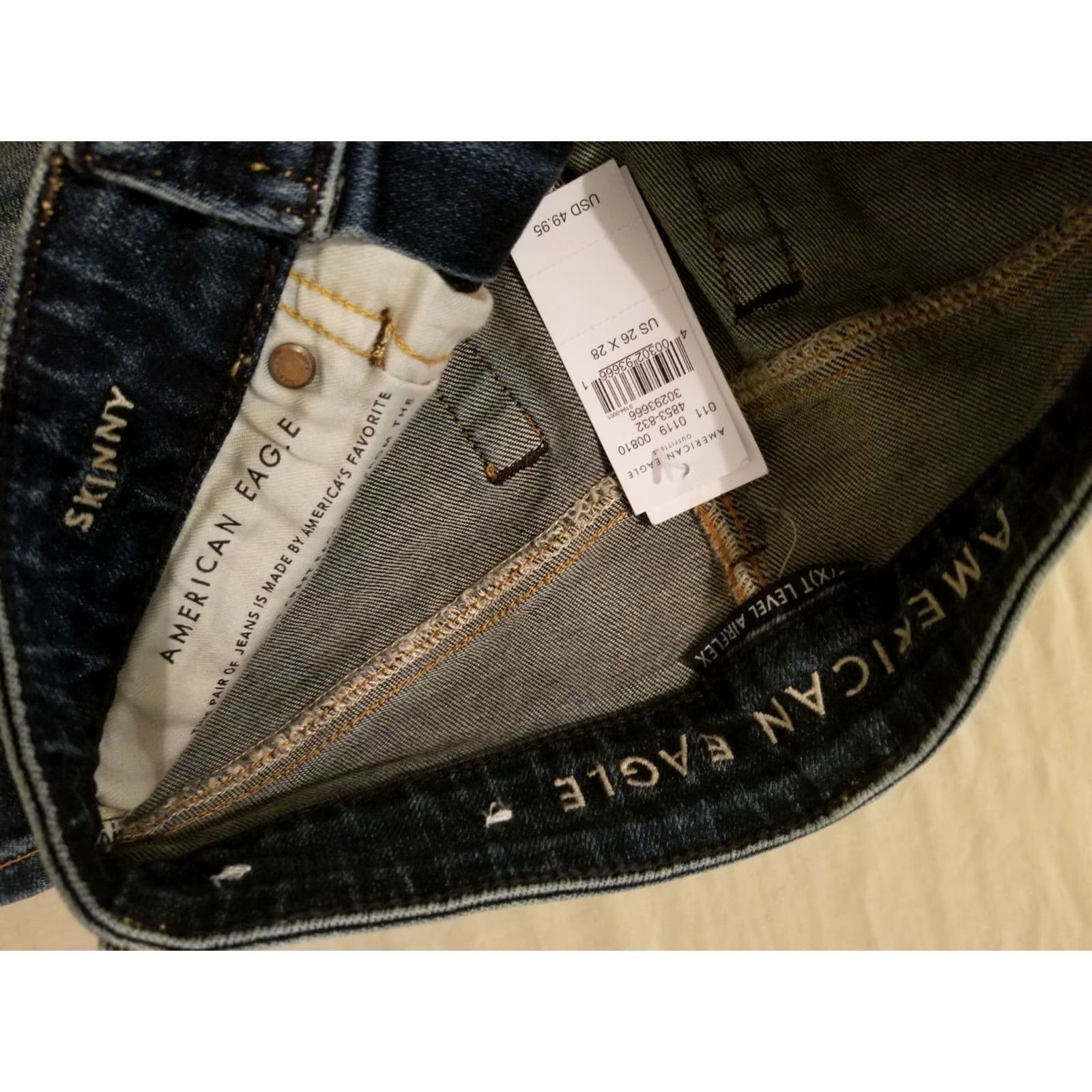 American Eagle Outfitters VINTAGE? Mens American Eagle Outfitters Jeans Skinny 26x28 Denim Blue 28 Inseam Mens Jeans Skinny 26x28 Denim Blue America Eagle Outfitters Jeans Size US 26 / EU 42 - 5 Thumbnail