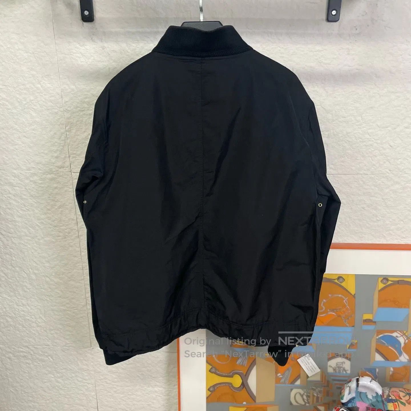 Burberry Burberry Black Arm Slogan Jacket. Size US XL / EU 56 / 4 - 2 Thumbnail