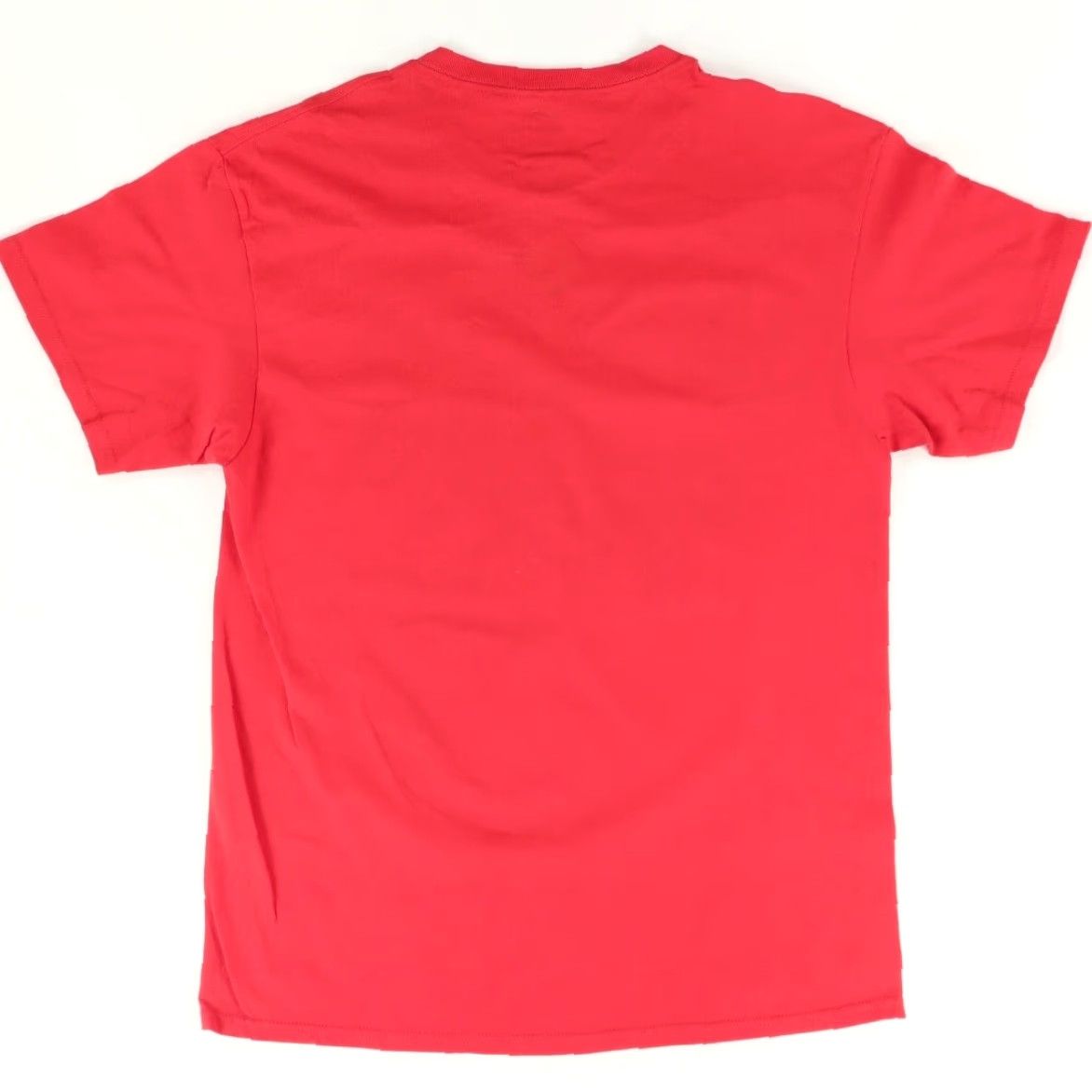 Vintage Jurrasic World Danger! Tyrannosaurus Rex Screen Print Solid T-Shirt Red Men's L Size US L / EU 52-54 / 3 - 4 Thumbnail
