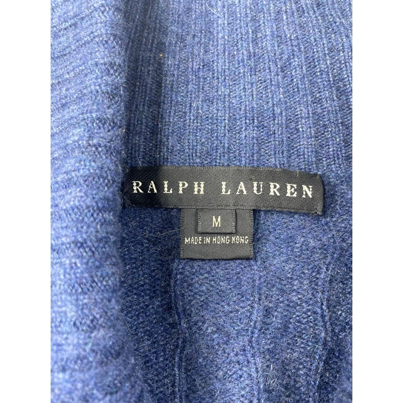 Ralph Lauren Ralph Lauren Black Label Women’s M Cable Knit 100% Cashmere Shawl Collar Sweater Size M / US 6-8 / IT 42-44 - 4 Thumbnail