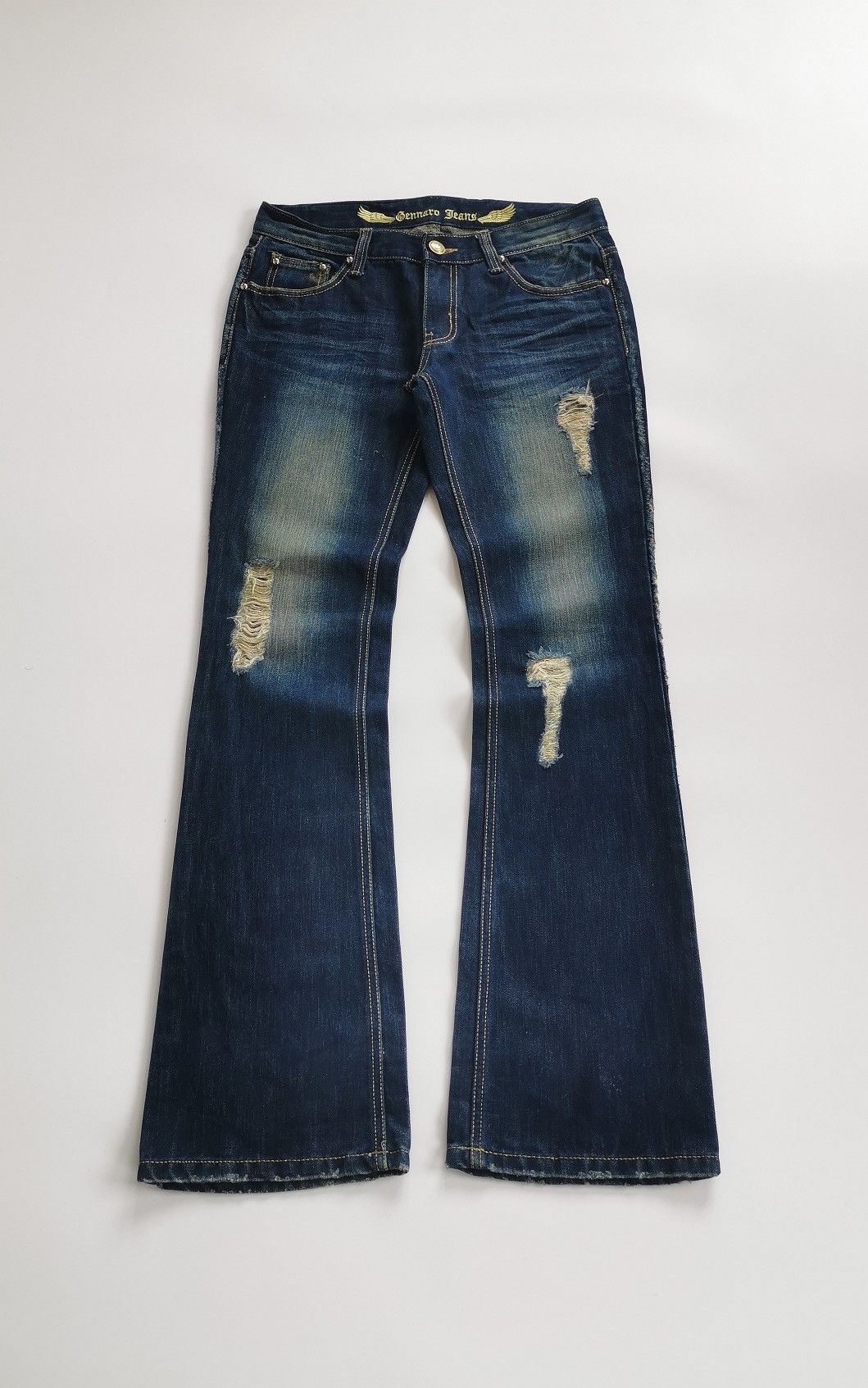 If Six Was Nine Bootcut Flare Gennaro Denim Jeans Size US 31 - 1 Thumbnail