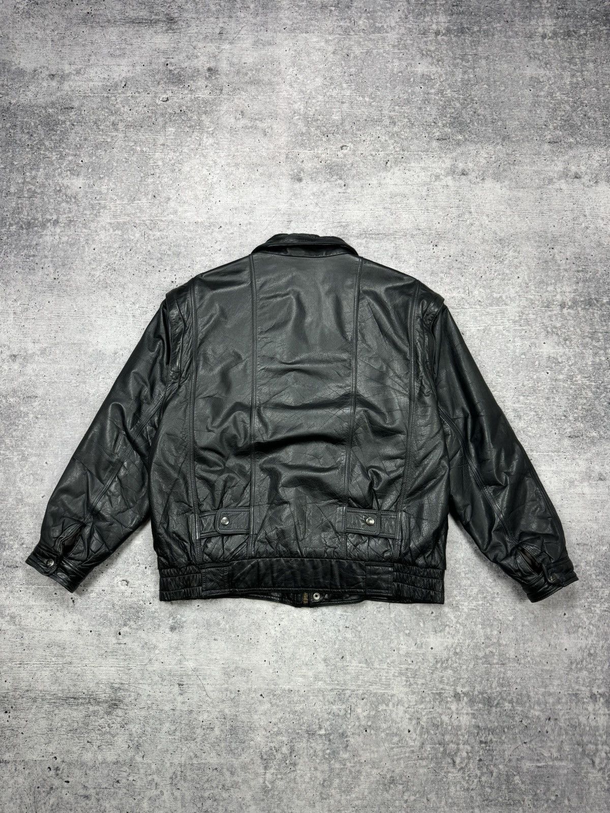 Genuine Leather Vintage Aviator Top Gun Genuine Leather Bomber Jacket - Vest Size US M / EU 48-50 / 2 - 18 Thumbnail