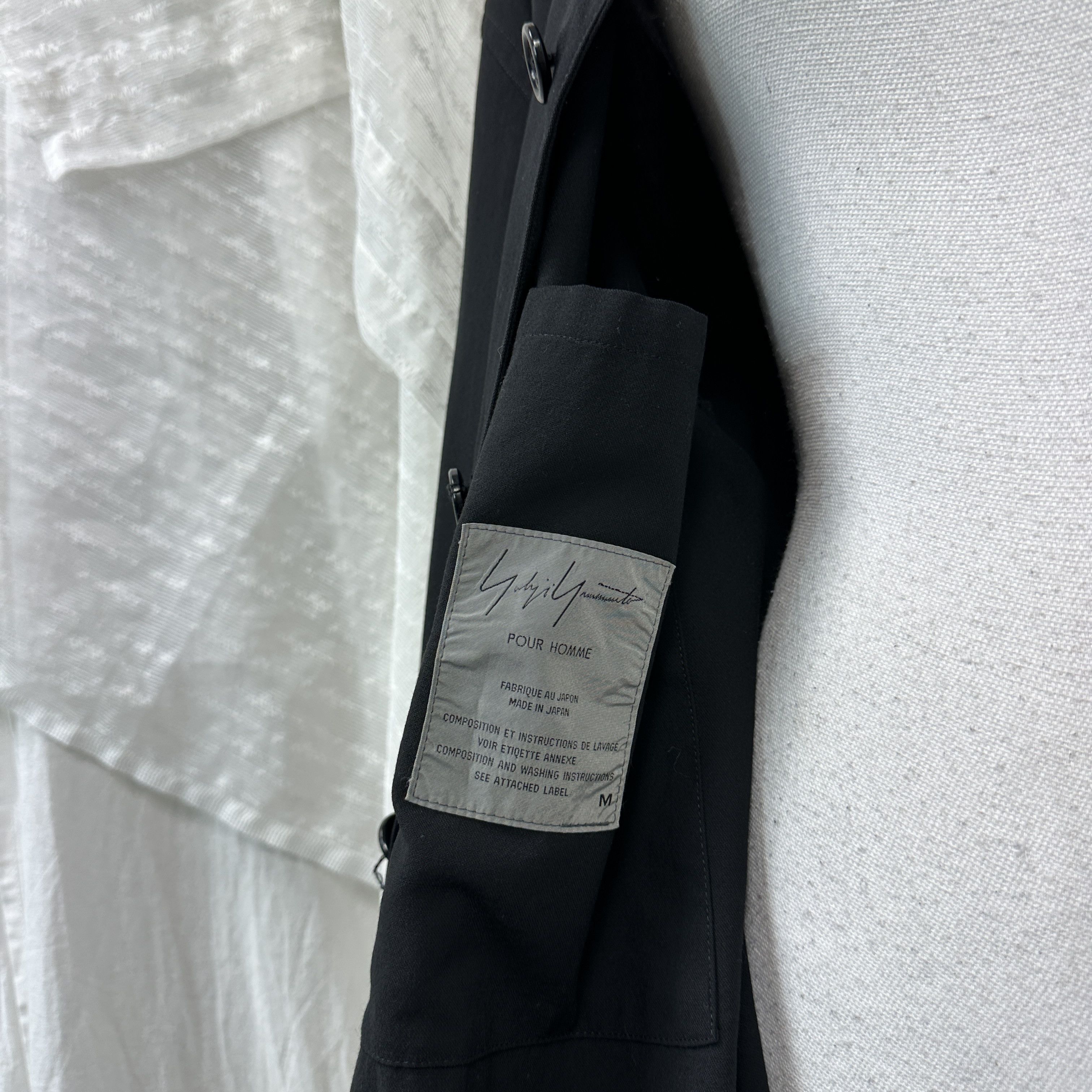 Yohji Yamamoto Vintage Avant-Garde Woolen Y’s Yohji Yamamoto Japanese Coat Size M / US 6-8 / IT 42-44 - 4 Thumbnail