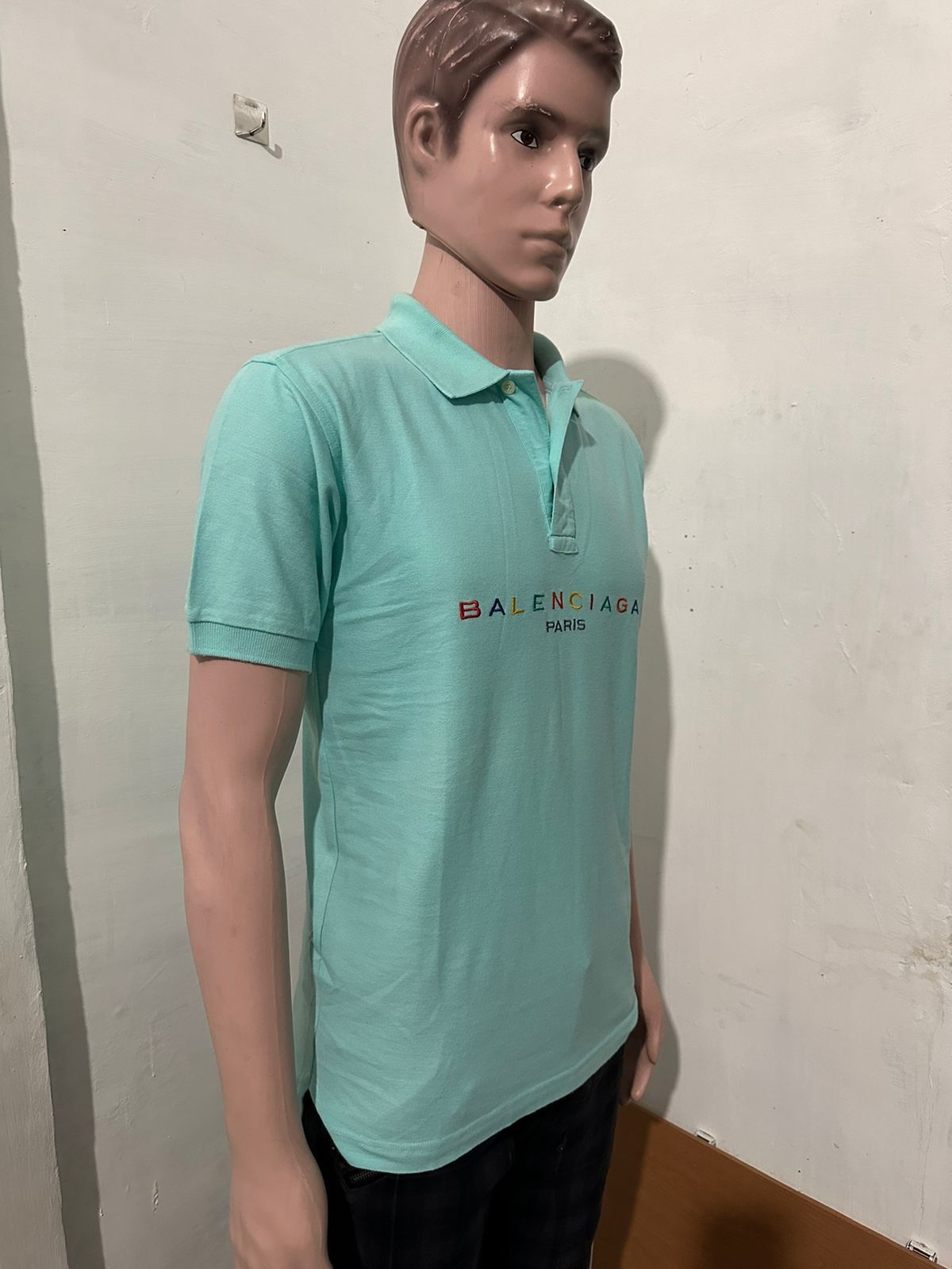 Balenciaga × Vintage Vintage Balenciaga Embroidery multicolour logo polo Shirt Size US L / EU 52-54 / 3 - 4 Thumbnail