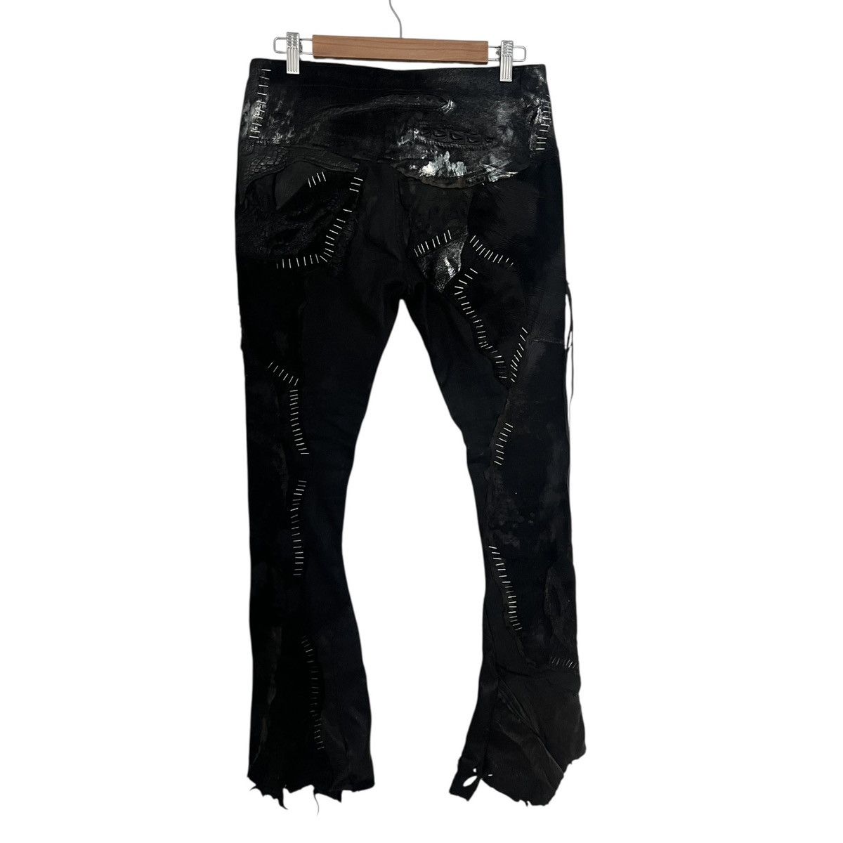 Japanese Brand 1vfudie multi leather staple pants Size US 30 / EU 46 - 8 Thumbnail