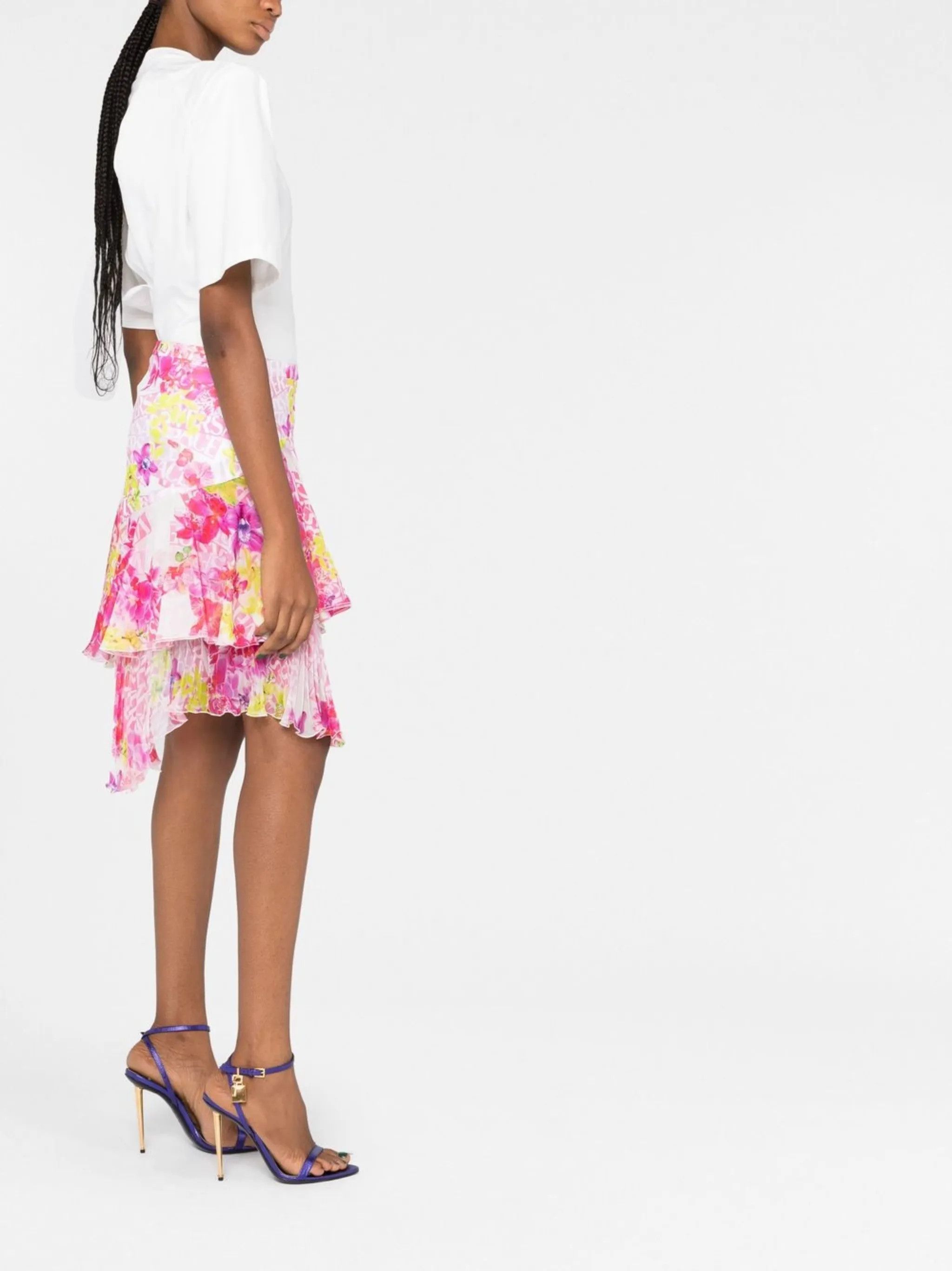 Versace o1y0226 Mini Skirt in Multicolor Size 28" / US 6 / IT 42 - 6 Thumbnail