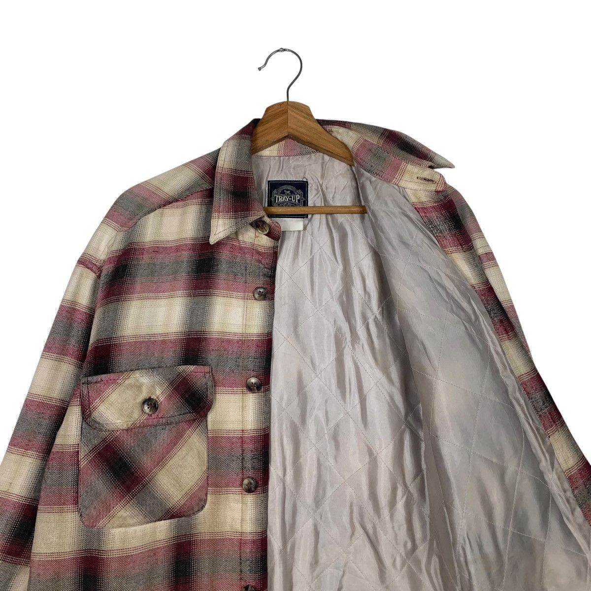 Flannel TRAY-UP Shadow Plaid Work Flannel Jacket #2149-C95 Size US L / EU 52-54 / 3 - 10 Thumbnail
