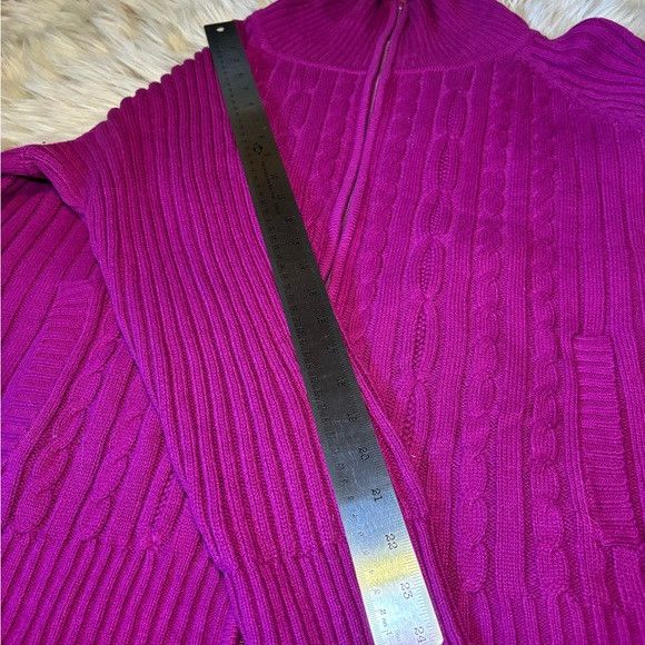 St. Johns Bay St John’s Bay Women Sweater Size 2XL Hot Pink Knit Collared Size XXL / US 16-18 / IT 52-54 - 11 Thumbnail