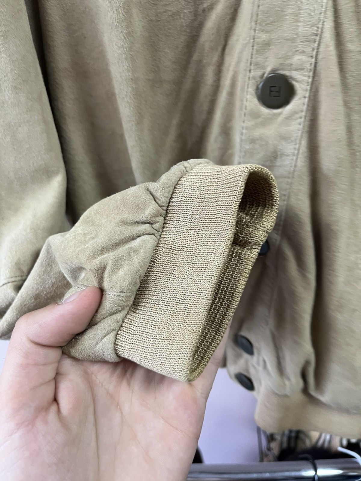 Fendi Fendi cardigan vintage 70s suede Size XXL / US 16-18 / IT 52-54 - 12 Thumbnail