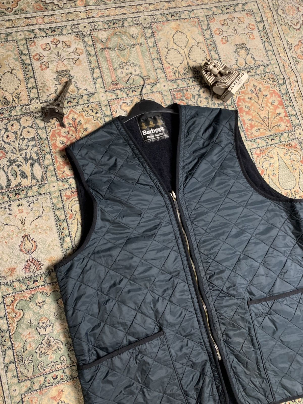 Barbour × Vintage Vintage Barbour Polarquilt waistcoat Vest Size US XL / EU 56 / 4 - 5 Thumbnail