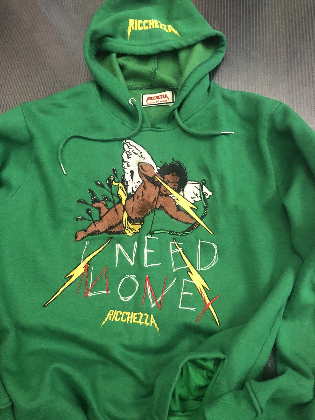 Designer Ricchezza forever love hurts money heals hoodie 3XL Size US XXL / EU 58 / 5 - 17 Thumbnail