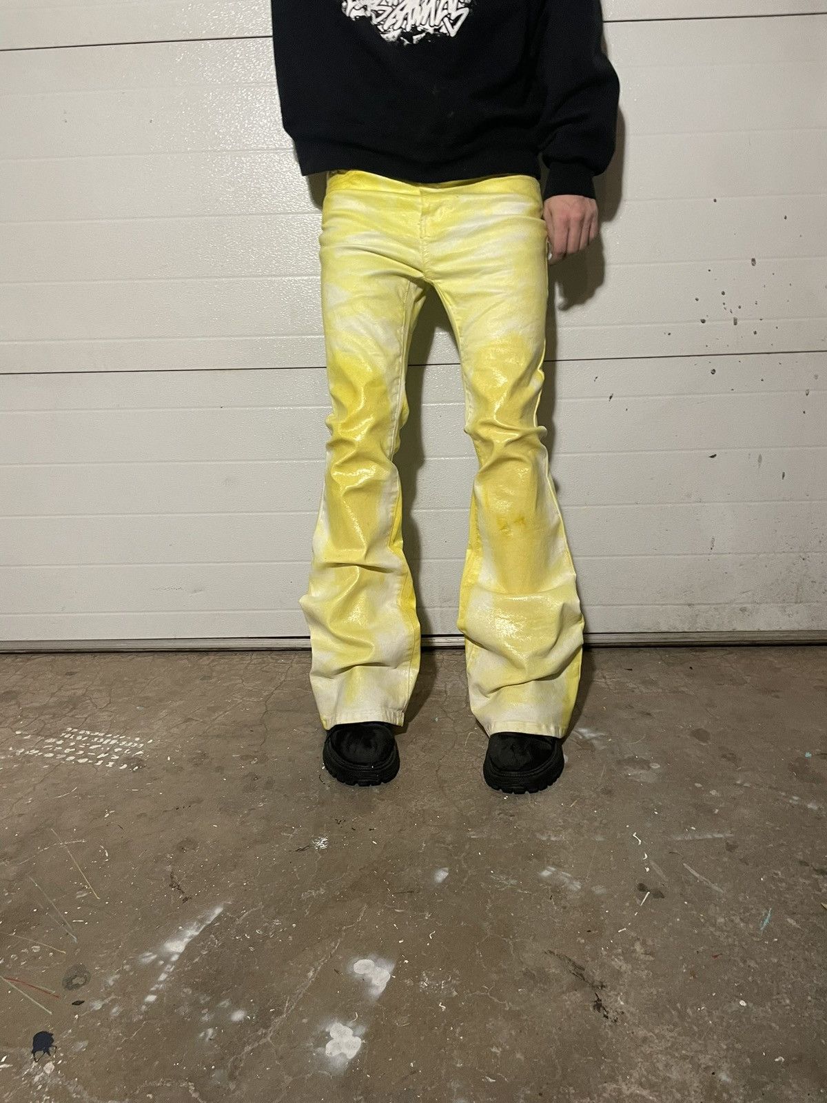 Other X3RLY Custom “ Sun Rise” Wash Waxed Jeans Size US 30 / EU 46 - 1 Thumbnail
