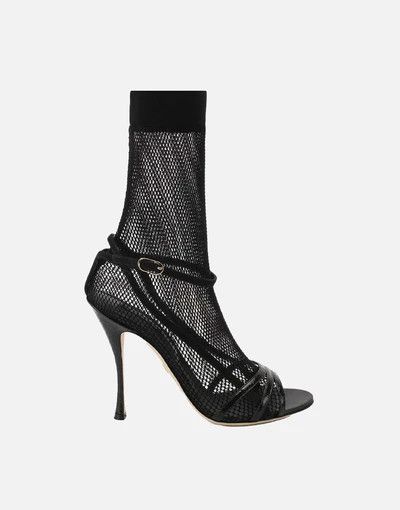 Dolce & Gabbana o1y0825 Spike Heel Ankle Boots in Black Size US 8.5 / IT 38.5 - 1 Thumbnail