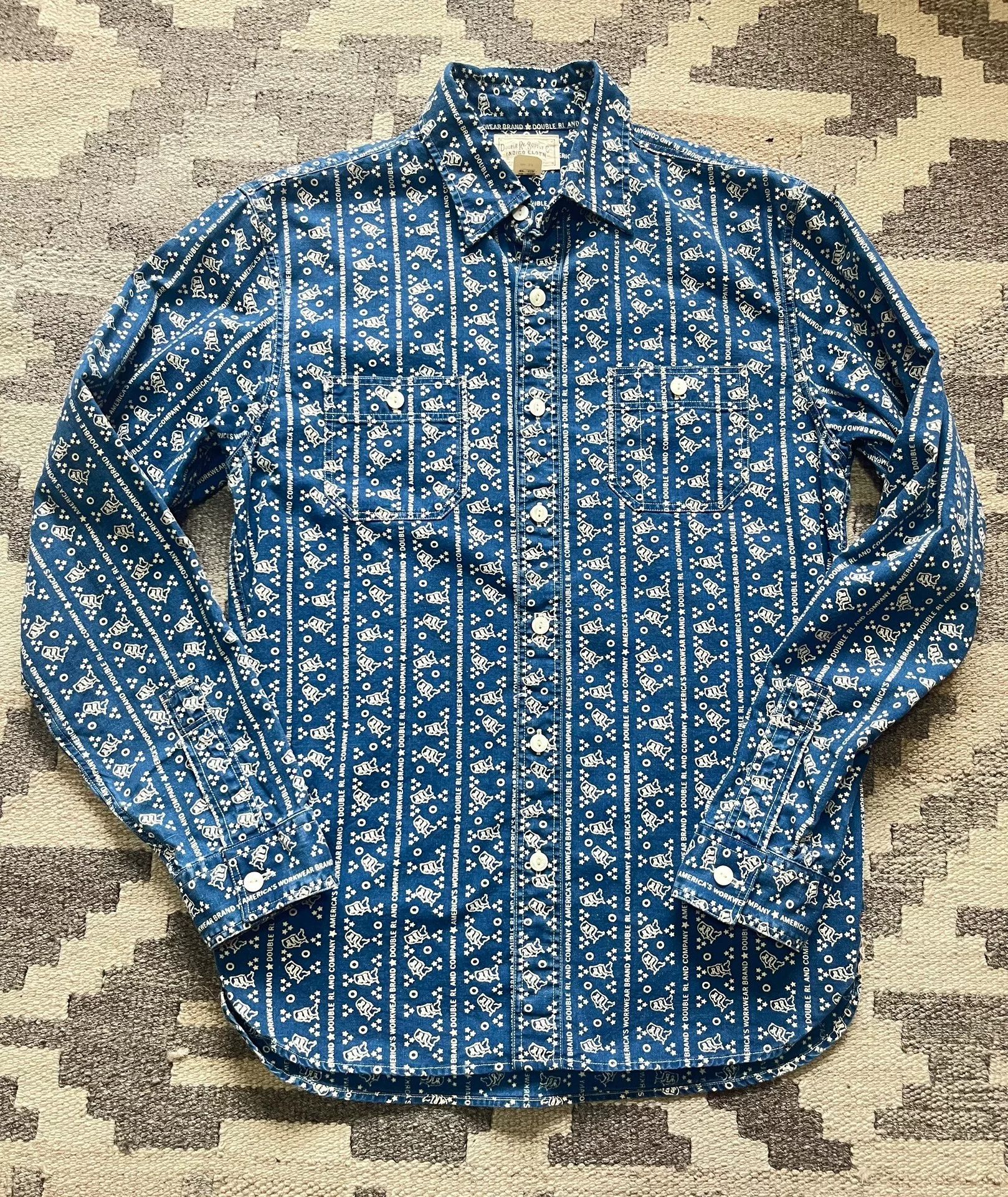 RRL Ralph Lauren RRL Indigo Western Shirt Size US S / EU 44-46 / 1 - 1 Thumbnail