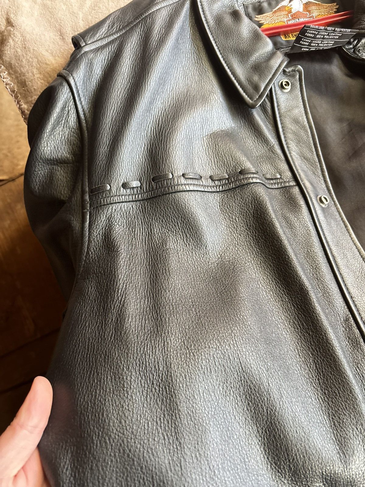 Harley Davidson HARLEY DAVIDSON LEATHER JACKET Size US XL / EU 56 / 4 - 9 Thumbnail
