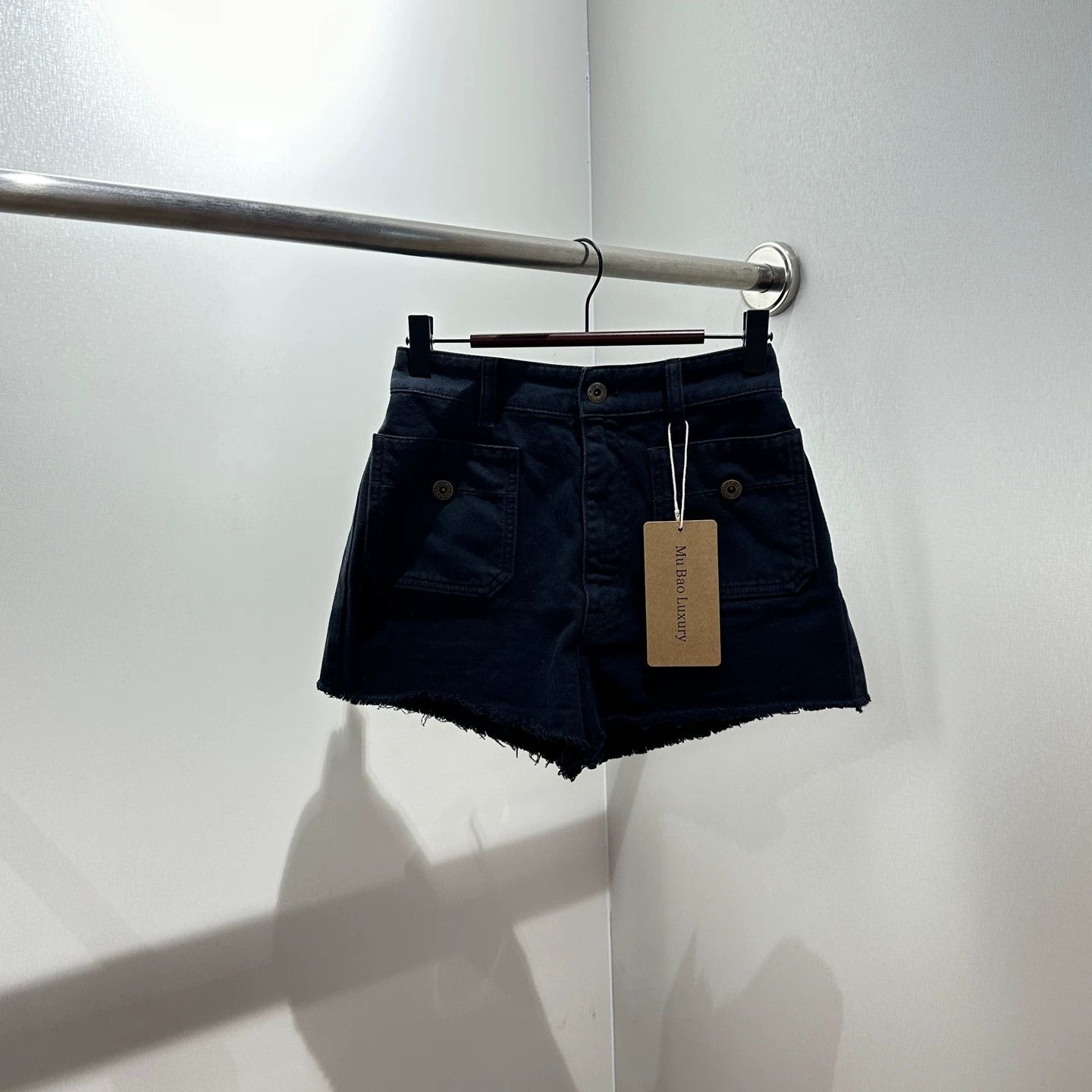 Miu Miu MIU MIU may712 logo denim shorts 38 Size 26" / US 2 / IT 38 - 2 Thumbnail