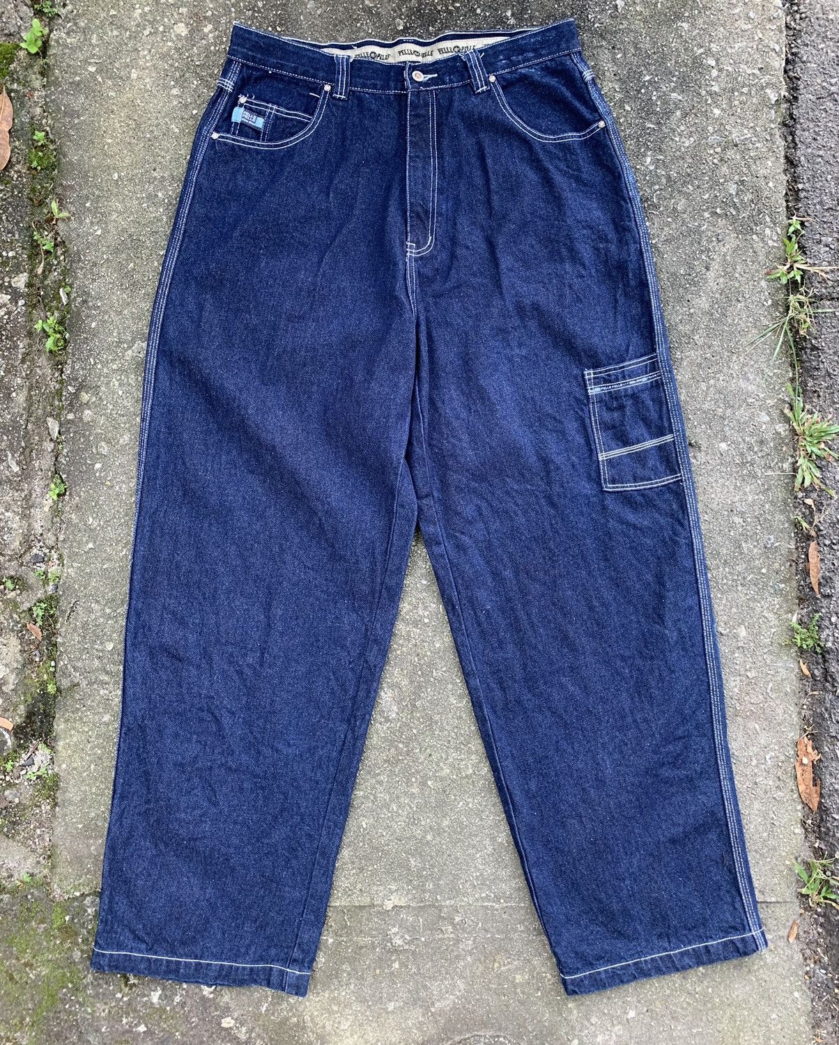 JNCO × Marc Buchanan × Pelle Pelle Vintage 90s Pelle Pelle Marc Buchanan Baggy Jeans Pants Size US 34 / EU 50 - 4 Thumbnail