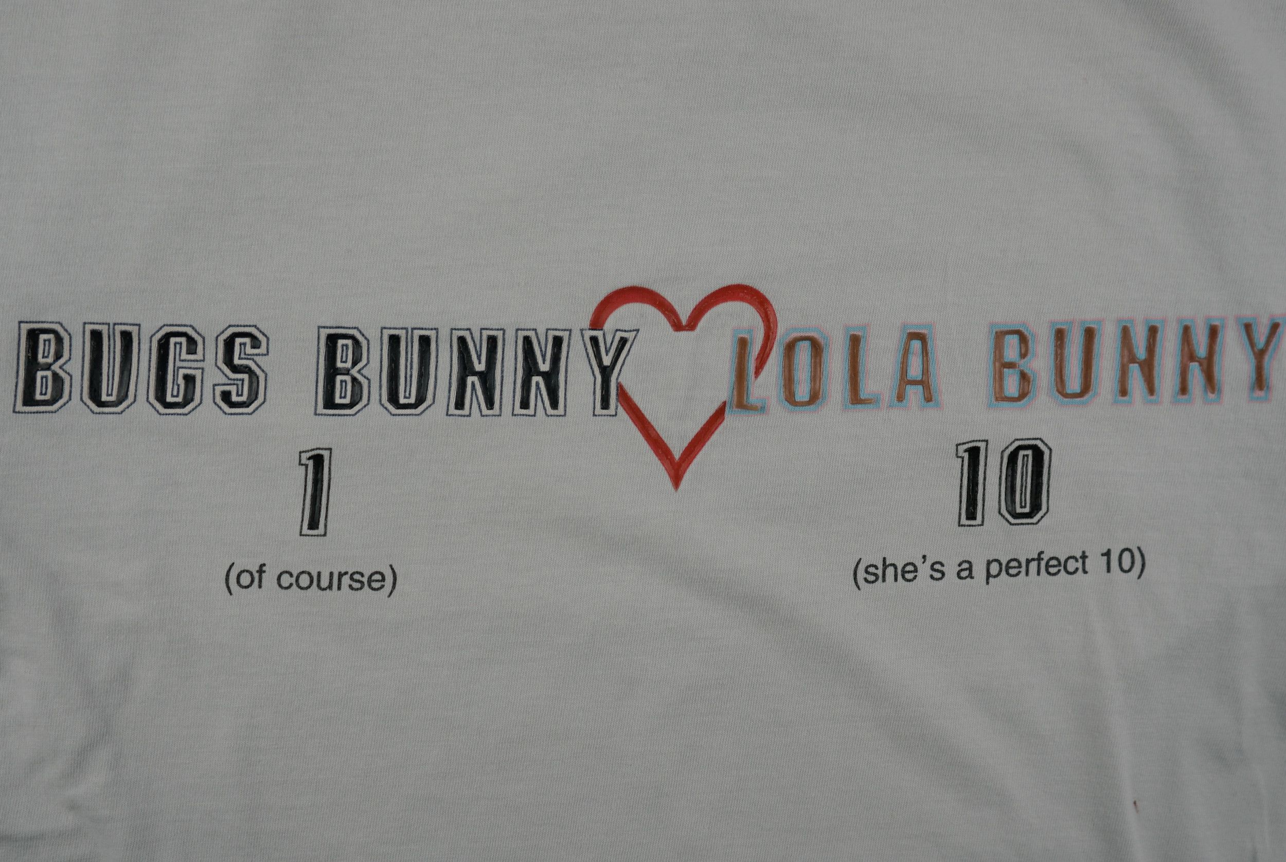 Cartoon Network × Vintage × Warner Bros Vintage 90s Looney Tunes Bugs and Lola Bunny T Shirt Size US S / EU 44-46 / 1 - 10 Thumbnail