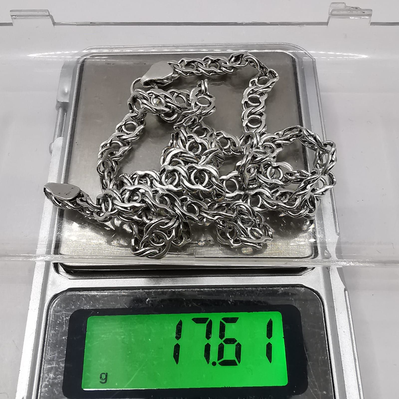 Sterling Silver Vintage Jewelry Chain, 925 Sterling Silver, Signed 17,61g Size ONE SIZE - 4 Thumbnail