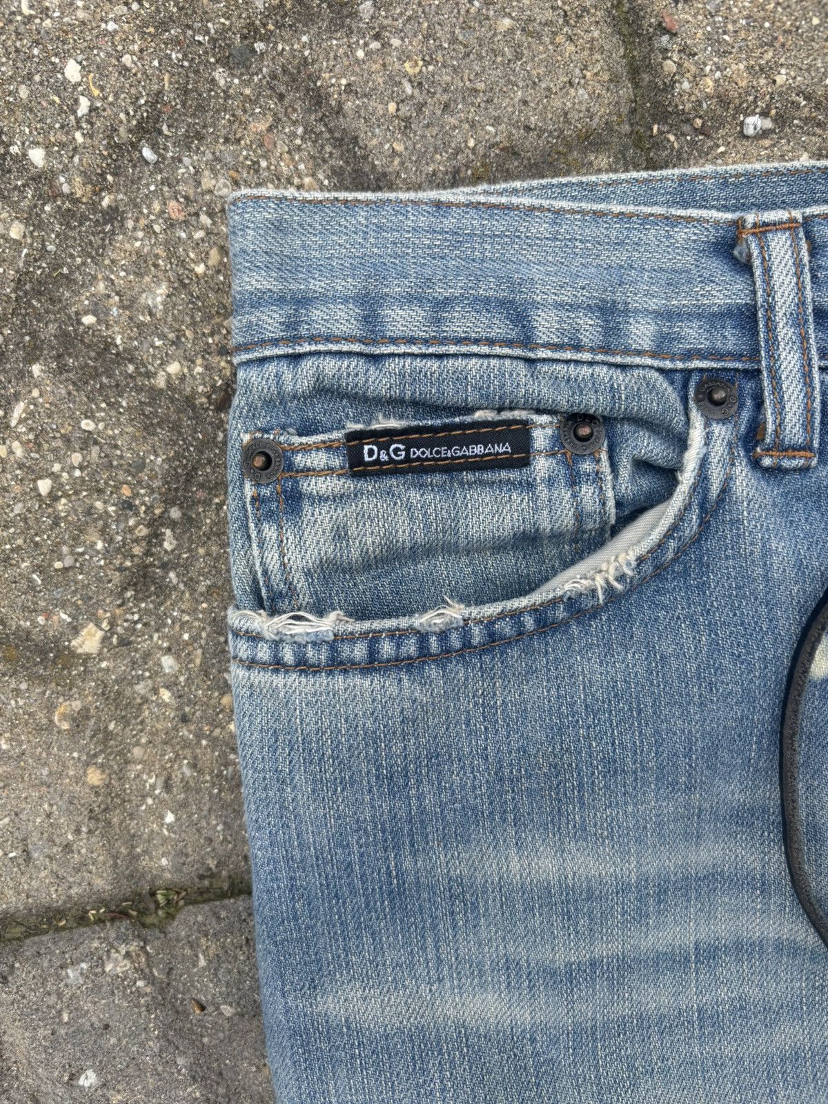 Dolce & Gabbana Vintage Dolce&Gabbana Lace Up Flared Jeans Size US 30 / EU 46 - 3 Thumbnail