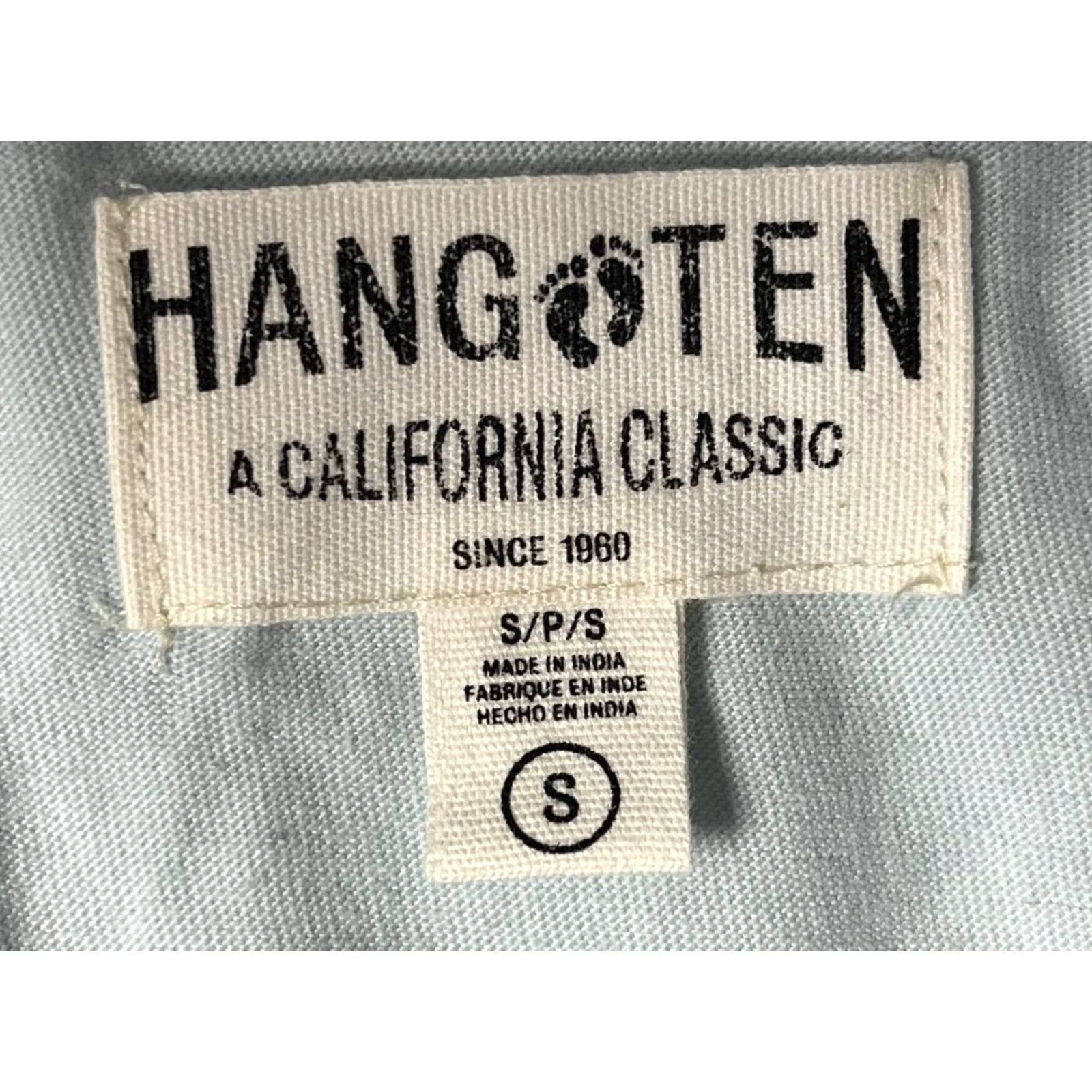Hang Ten Hang Ten Polo Shirt Light Blue Multi Stripe Logo Surf Beach Men's Size Small Size US S / EU 44-46 / 1 - 4 Thumbnail