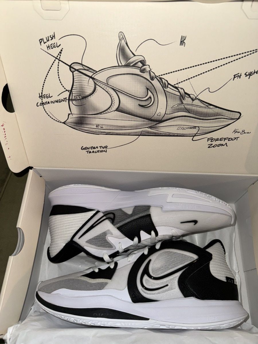 Nike Nike Kyrie 5 TB Promo (players only) “Panda” wht/blk, NEW!! Size US 13 / EU 46 - 5 Thumbnail