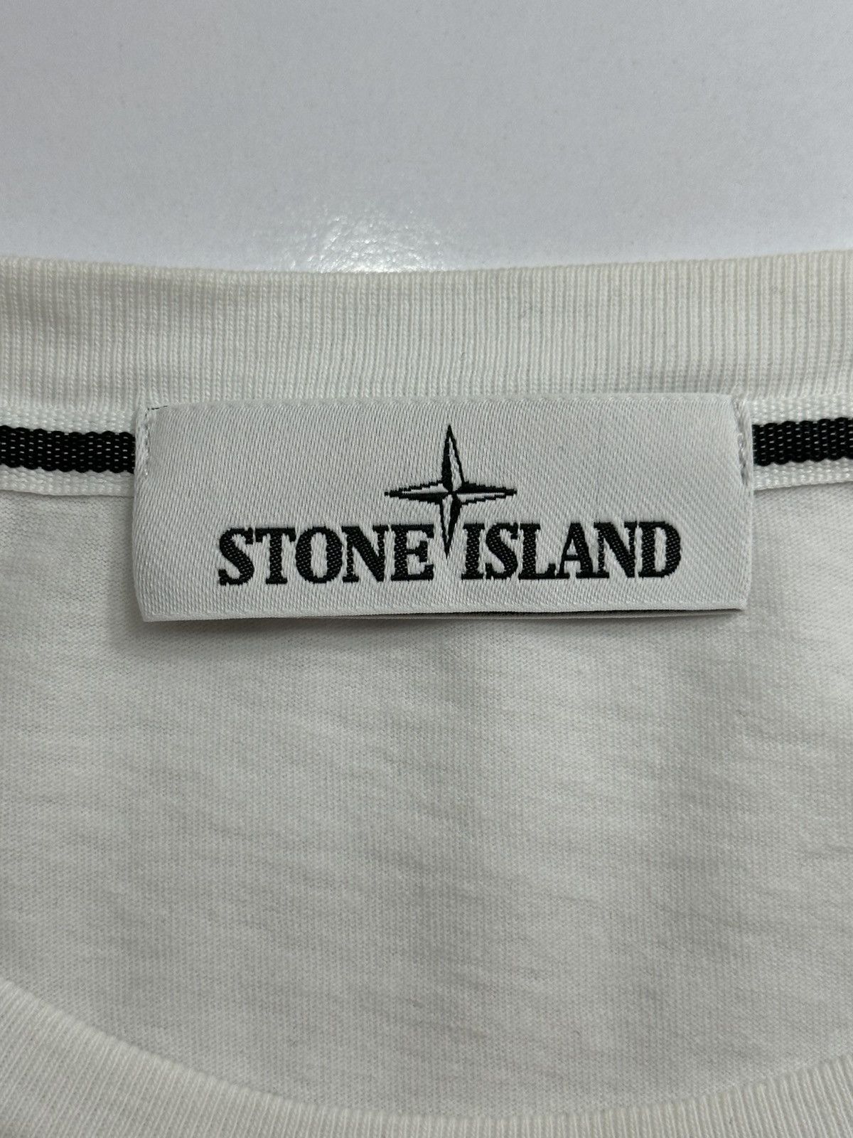 Stone Island Stone Island Slim Fit Brand Logo T-shirt White Size US L / EU 52-54 / 3 - 5 Thumbnail
