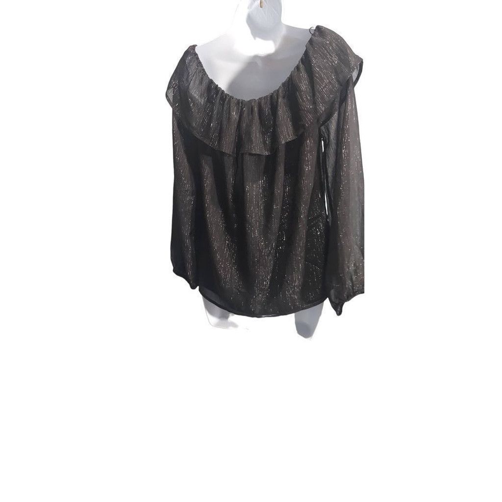 White House Black Market White House Black Market Shimmery Top Small Size L / US 10 / IT 46 - 3 Thumbnail