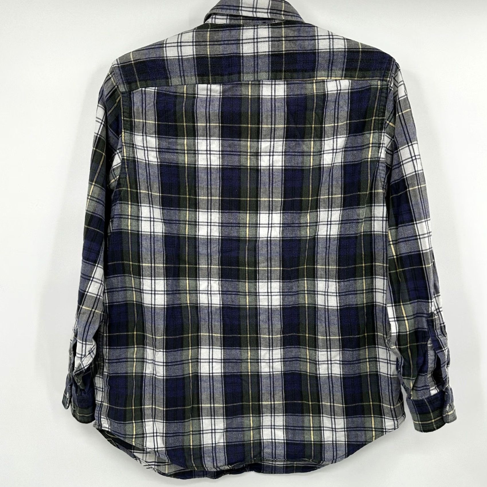 Vintage VINTAGE LL Bean Plaid Flannel Button-Down Shirt Long Sleeve Gray White Size 10 Women’s Button-Up Casual Workwear Autumn Winter Size L / US 10 / IT 46 - 6 Thumbnail