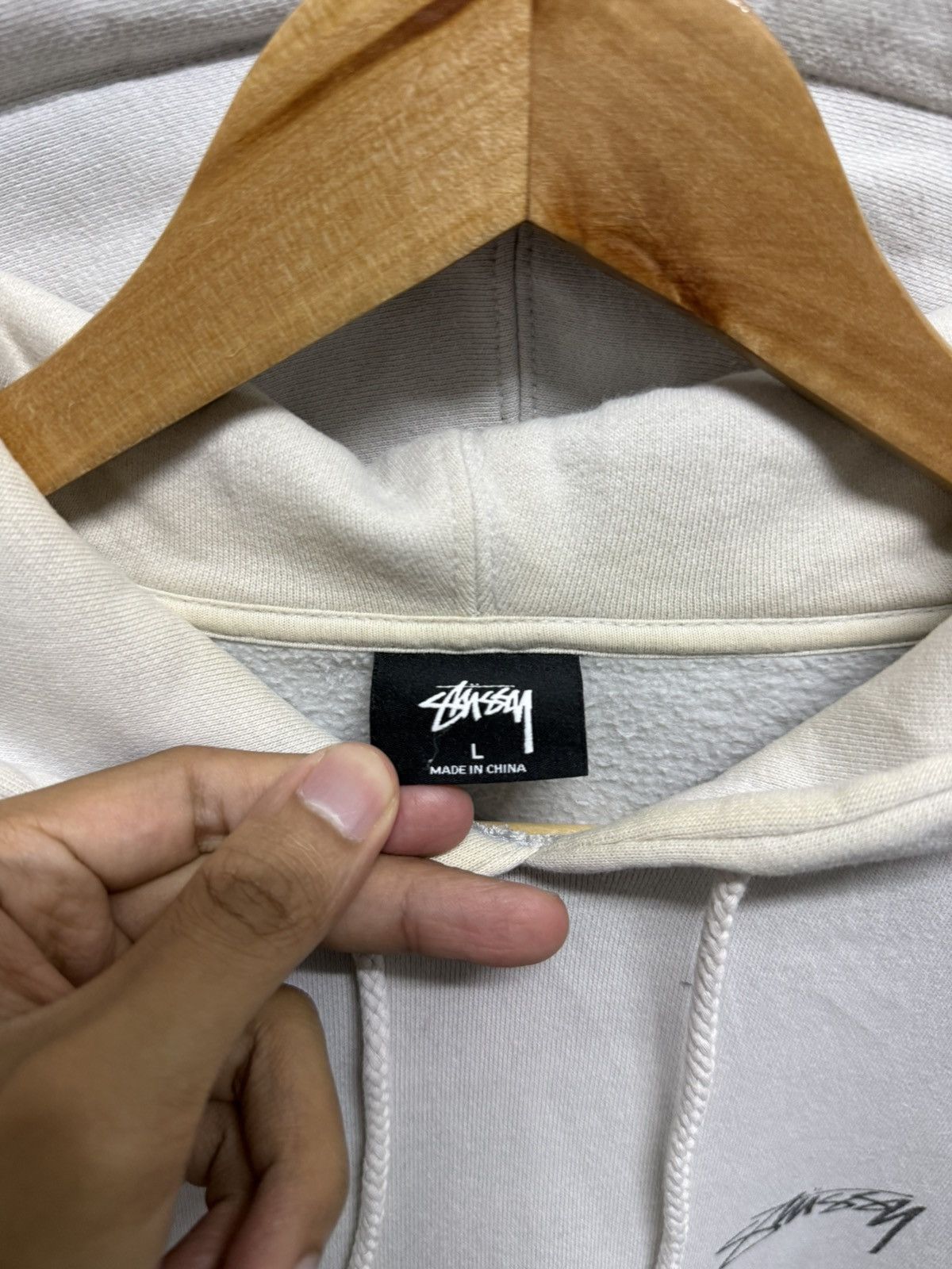 Stussy 2000s Stussy Signature Big Logo Hoodie Size US L / EU 52-54 / 3 - 5 Thumbnail