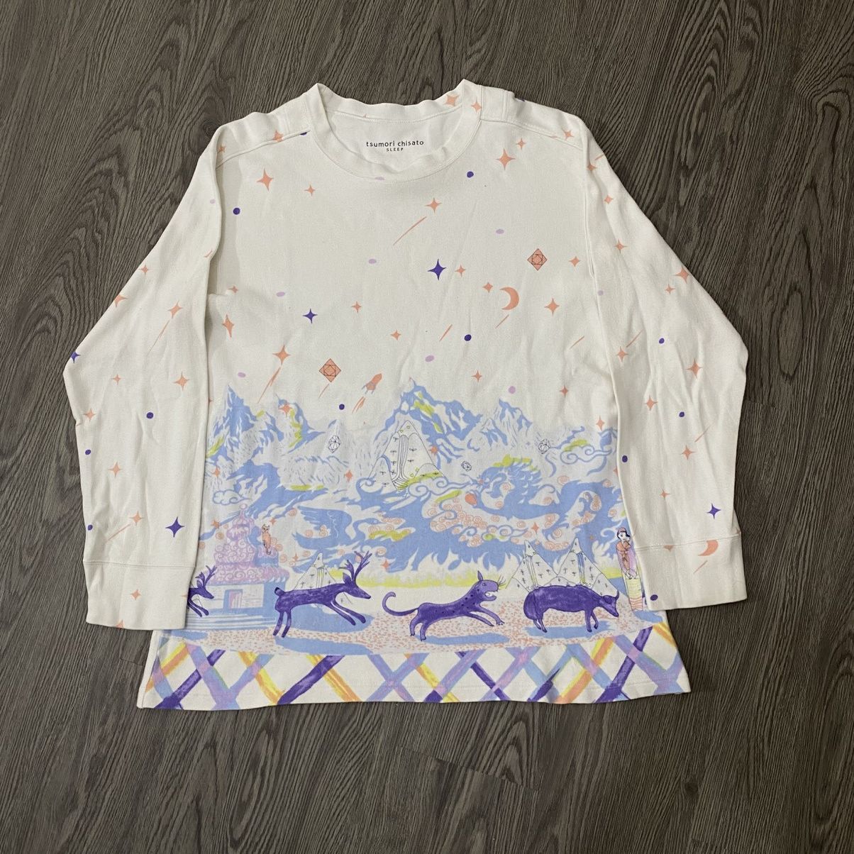 Issey Miyake 🇯🇵Tsumori Chisato Sleep Wear Sweatshirt🇯🇵 Size US L / EU 52-54 / 3 - 1 Thumbnail