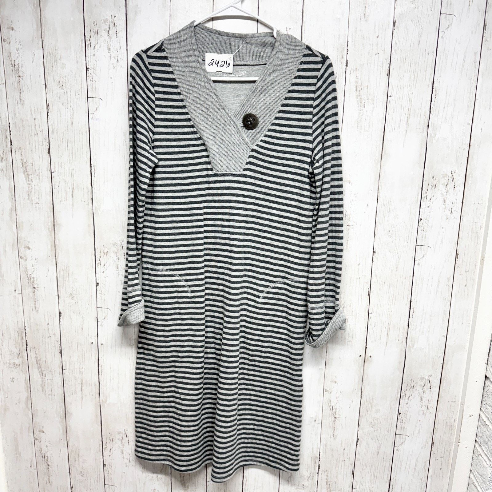 Other Soft Surroundings Dress Women XS V-Neck Long Sleeve Midi Size XS / US 0-2 / IT 36-38 - 1 Thumbnail