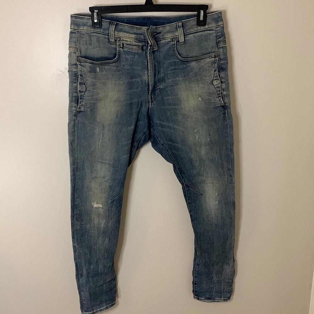Designer G-Star RAW - Skinny D-Staq -32W30L-70%Ctn 20%Poly 8%Vis 2%El Size US 32 / EU 48 - 3 Thumbnail