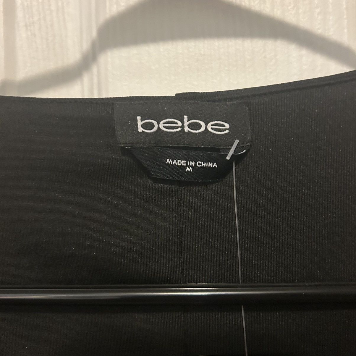 Bebe Bebe Black Fringe Trim V-Neck Mini Dress Medium M BNWT Size M / US 6-8 / IT 42-44 - 7 Thumbnail