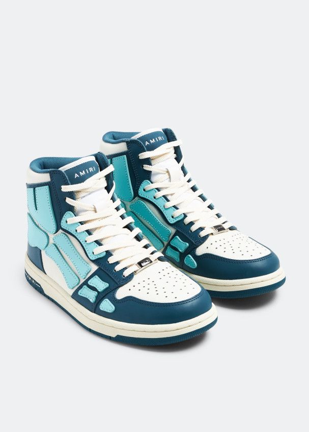 Amiri oc11z0225 Skel Hi-Top Sneakers in Multicolor Size US 8 / IT 38 - 5 Thumbnail