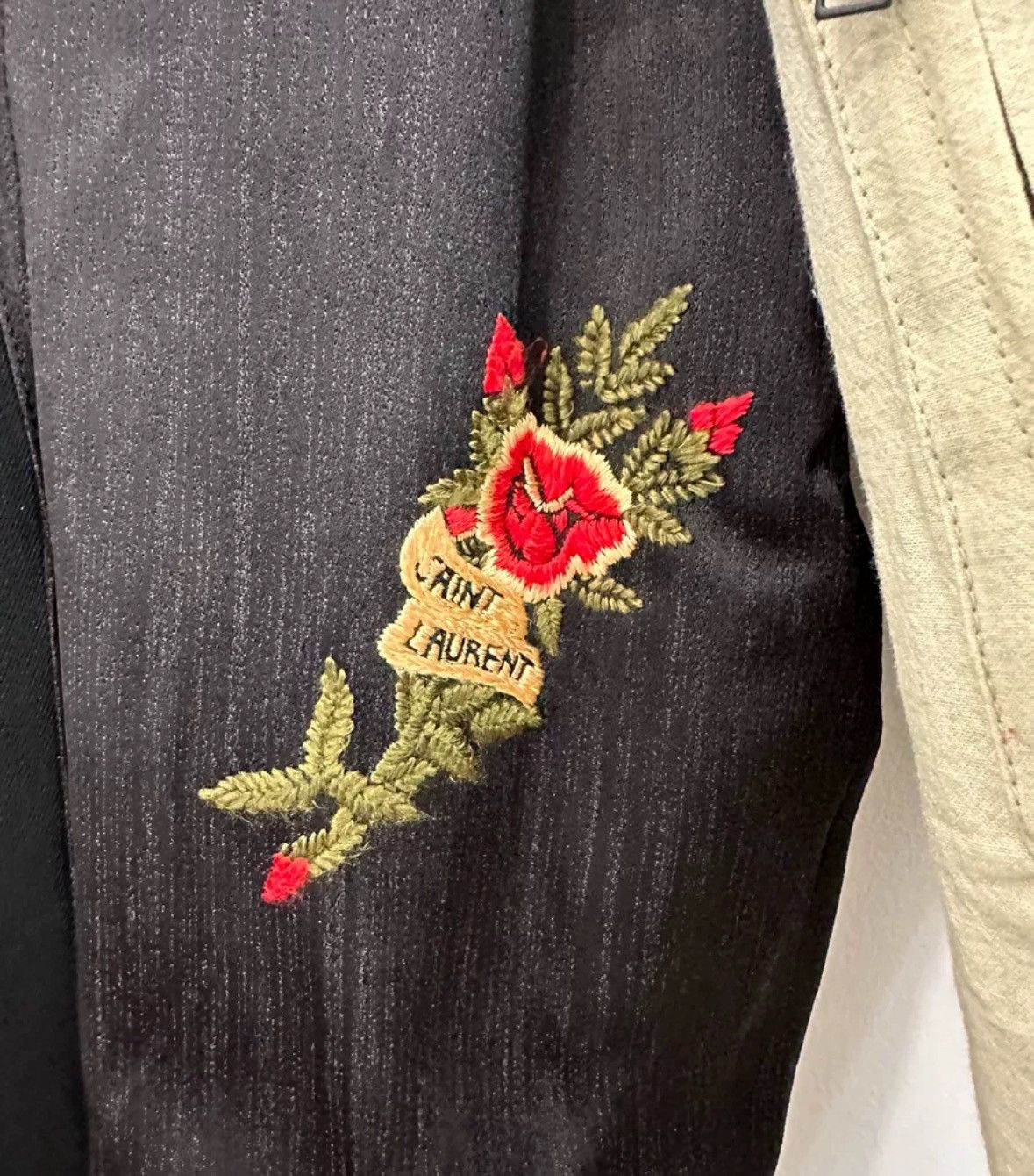 Saint Laurent Paris × Yves Saint Laurent Saint Laurent YSL Black Beige Show Jacket2412-Nextarrow Size US S / EU 44-46 / 1 - 3 Thumbnail