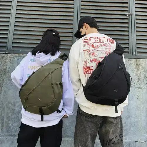 Designer × Japanese Brand Roomy Chest Bag for Men Casual Hip Hop Style Crossbody Bag Size ONE SIZE - 2 Thumbnail