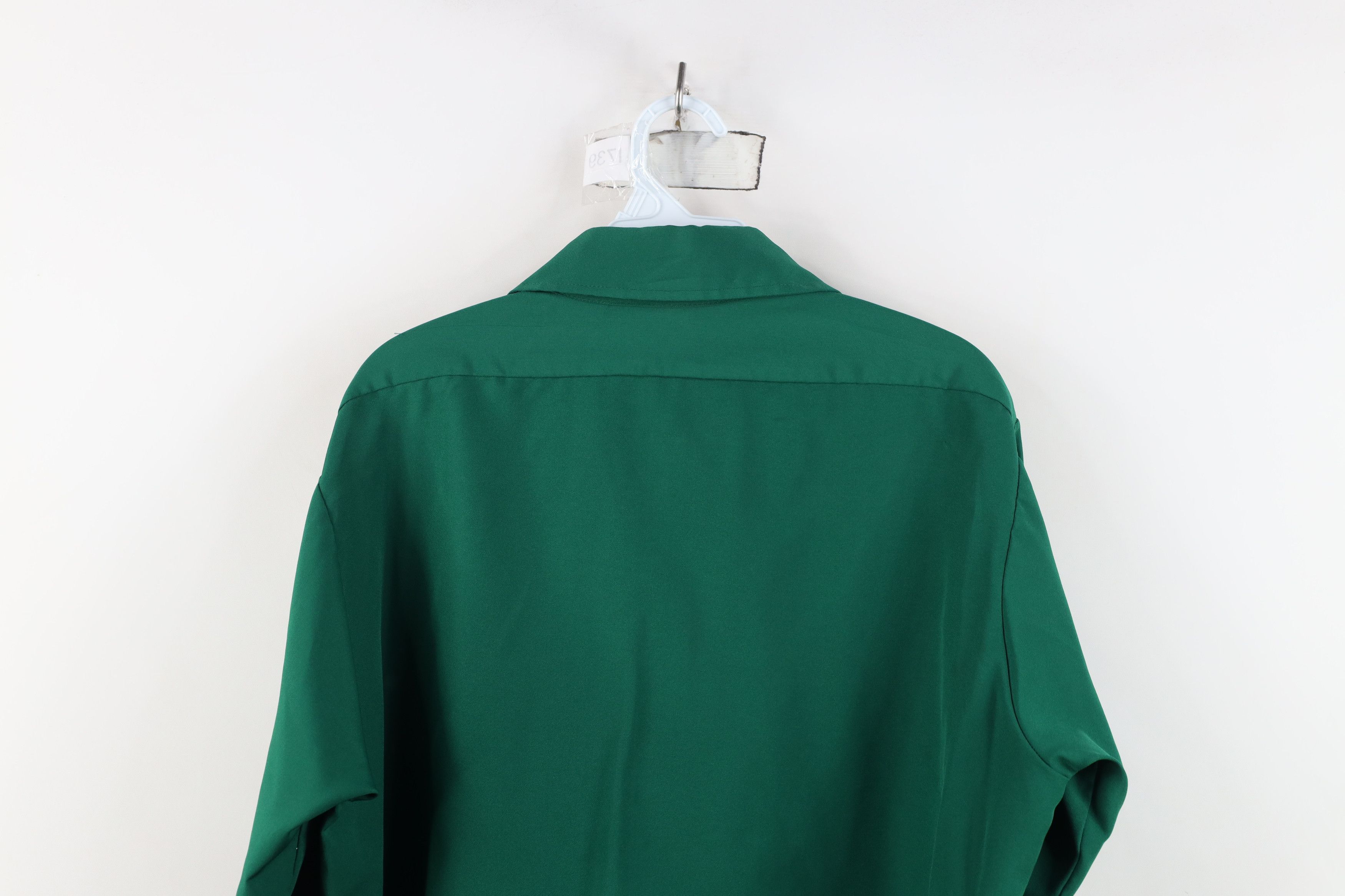 Vintage Vintage 70s Streetwear Knit Collared Button Shirt Green USA Size US M / EU 48-50 / 2 - 13 Thumbnail